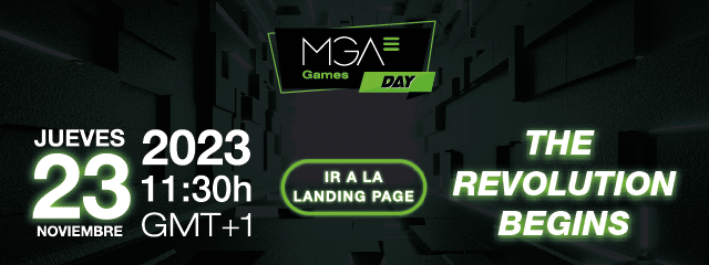 ATENTOS: 
MAÑANA 23 de noviembre a las 11.00 llega el MGA Games Day 2023