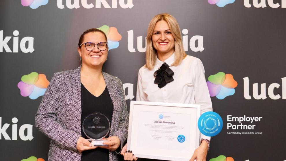 LUCKIA Croatia recibe el Quinto Certificado de Poslodavac Partner por mejorar la Experiencia Laboral