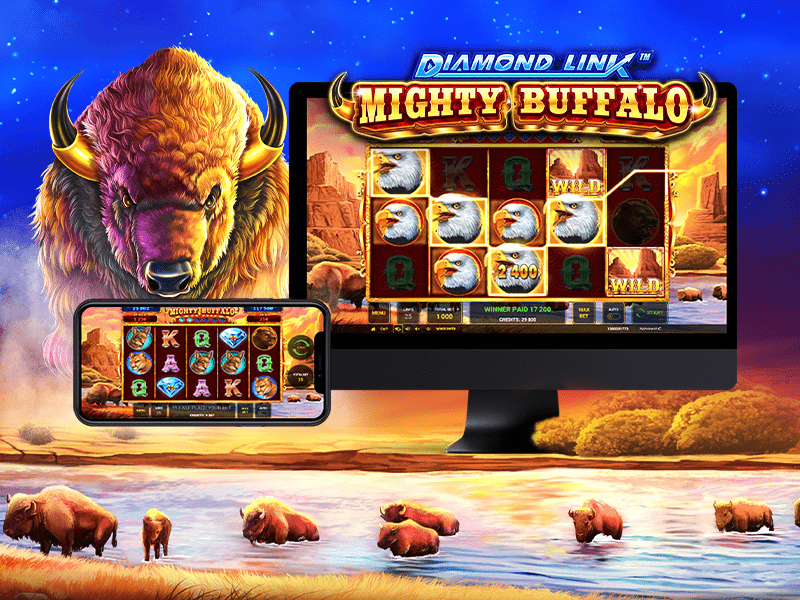 Diamond Link Mighty Buffalo slot