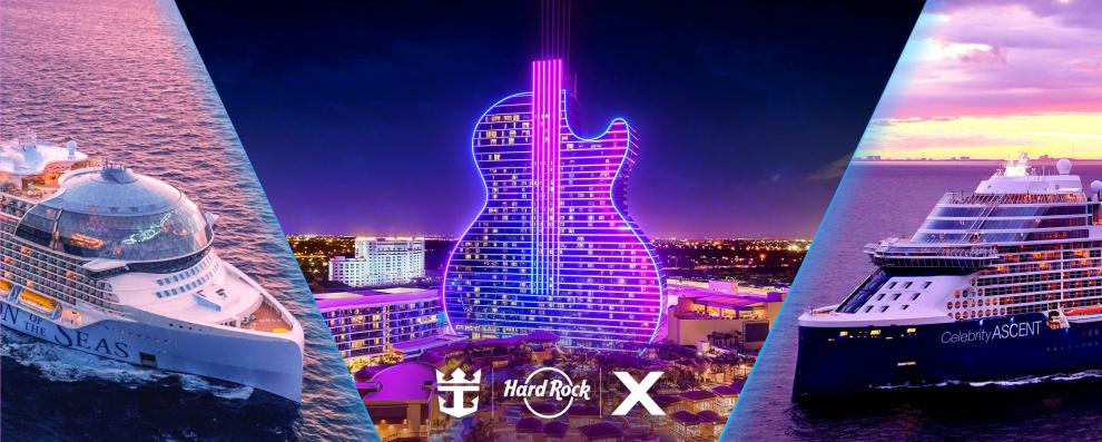 Hard Rock International, Seminole Gaming, Royal Caribbean International y Celebrity Cruises anuncian una asociación por tierra y mar