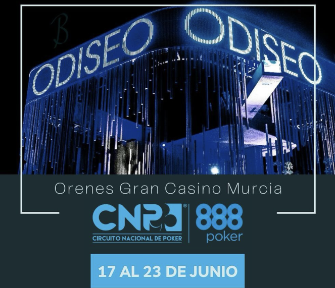 888poker.es ofrece acceso exclusivo al CNP888 en Murcia en el Orenes Gran Casino Murcia del 17 al 23 de junio