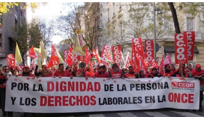 Encierros en la Delegación de la ONCE en Valencia