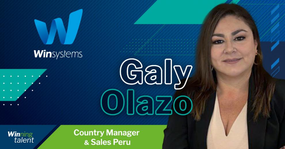 Galy Olazo Torres se une a Win Systems como Country Manager & Sales en Perú