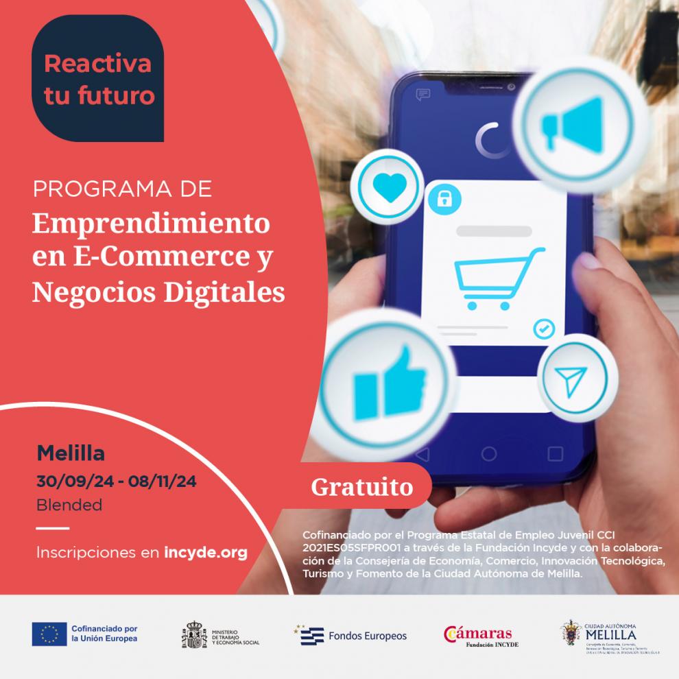 Inicio Doble Formación en Melilla: Fundación INCYDE y DG Innovación Tecnológica Impulsan el Pequeño Comercio y el E-Commerce: INSCRIPCIONES