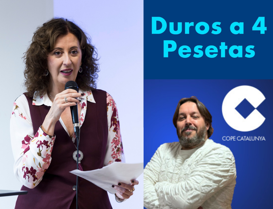 El programa “Duros a 4 Pesetas” de COPE entrevista a Cristina García con motivo de la presentación del Proyecto FES en Cataluña
AUDIO