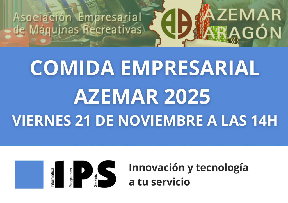 IPS presentará en Azemar 2025 sus soluciones de telemetría, recaudación y VERI*FACTU para la hostelería aragonesa
