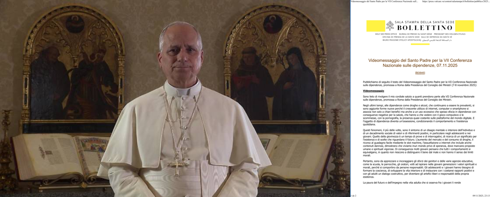 León XIV ofrece a los jóvenes 5 caminos de prevención frente a las adicciones, incluyendo el uso problemático del juego