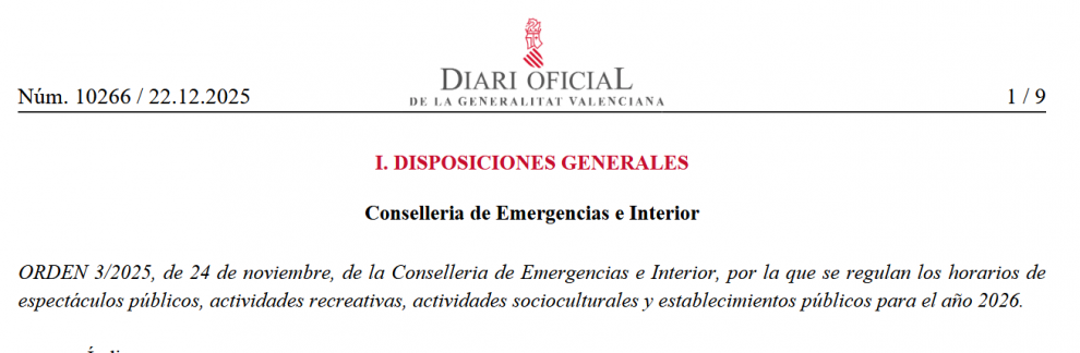 La Generalitat Valenciana fija los horarios de juego para 2026: los salones podrán abrir hasta las 04:00 en verano y fines de semana