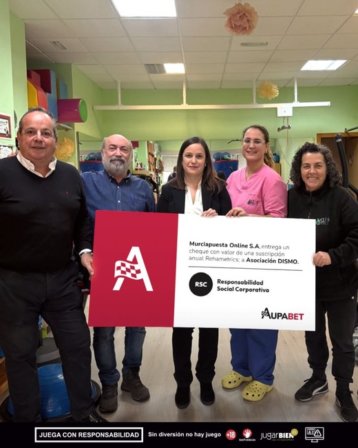 Grupo Aupabet renueva su colaboración con DISMO y financia una herramienta de rehabilitación virtual en Molina de Segura
