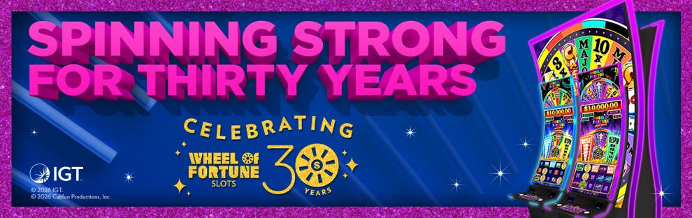 IGT celebra el 30º aniversario de Wheel of Fortune Slots: la slot más exitosa de la historia