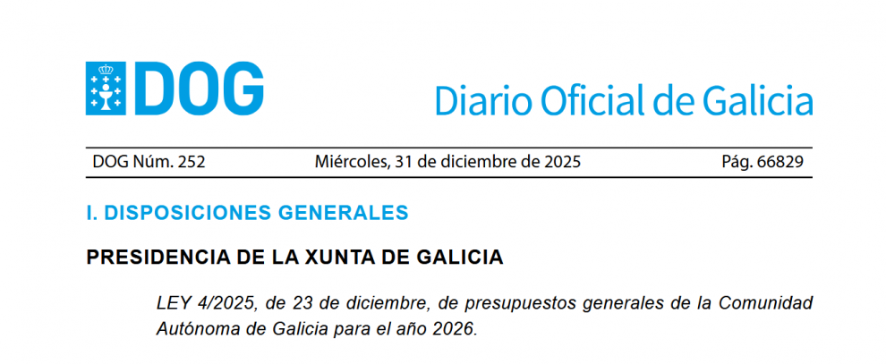 Juego en Galicia: previsión de 53 millones, bingos sociales hasta 1.300 euros y rifas de menos de 600 exentas de autorización