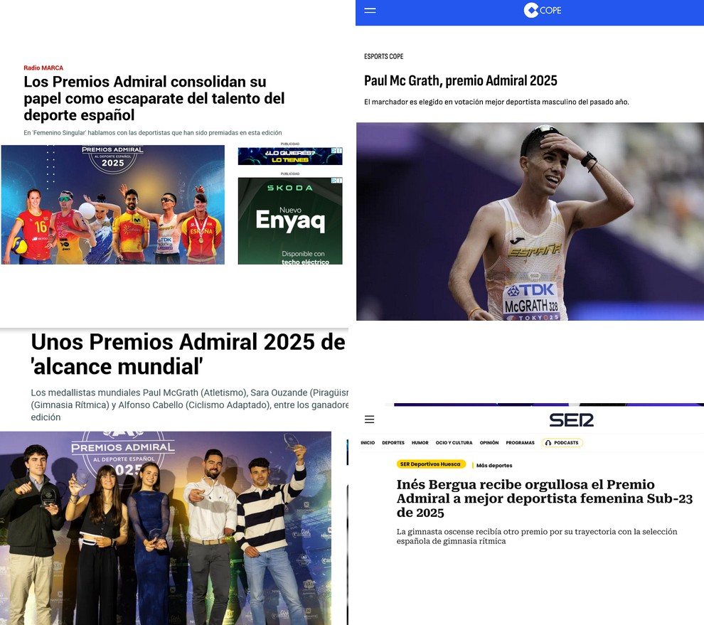 Los Premios Admiral de NOVOMATIC SPAIN ganan prestigio, proyección mediática y consolidan un modelo que suma a todos