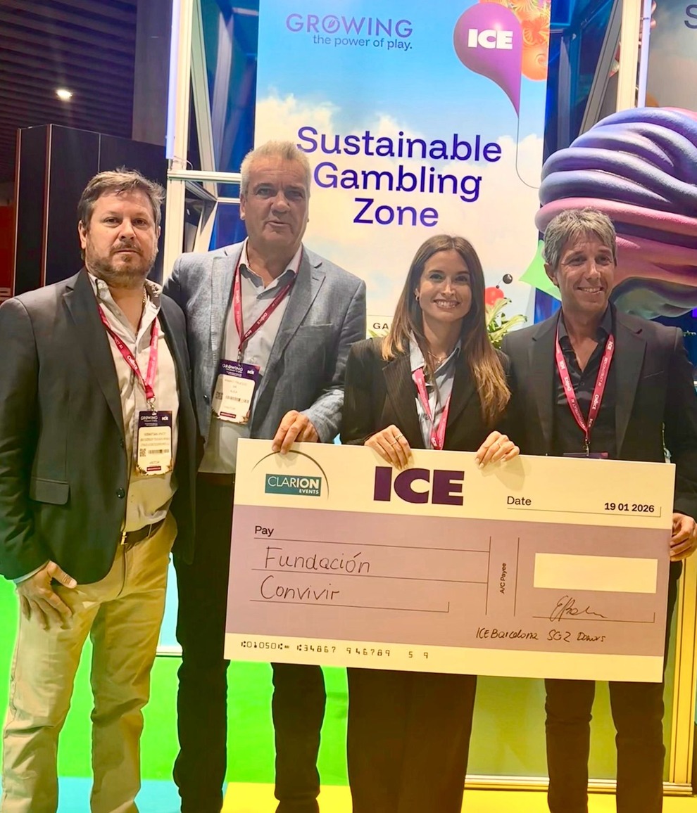 La Fundación Convivir recibe el fondo benéfico de Juego Responsable en ICE Barcelona 2026 a propuesta de ALEA