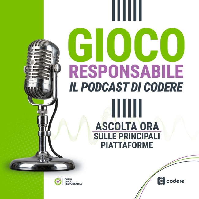 Codere Italia estrena un podcast sobre Juego Responsable