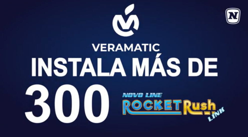 EL VÍDEO: Rocket Rush Link despega en Andalucía con más de 300 puestos instalados por Veramatic en los salones Joker
