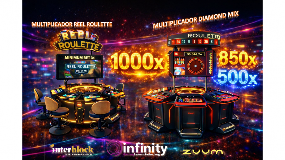 INFINITY GAMING IMPULSA EL RENDIMIENTO EN SALA CON SUS RULETAS ZUUM E INTERBLOCK
