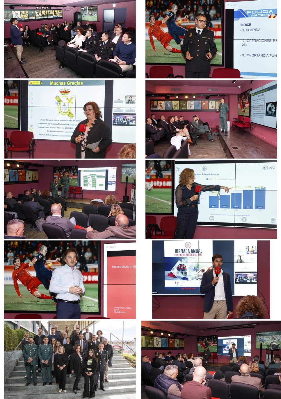 La DGOJ (Cecilia Pastor) y Policía Nacional (David Calvete) en el nuevo marco de integridad y transparencia en las federaciones de fútbol
FOTOS OFICIALES