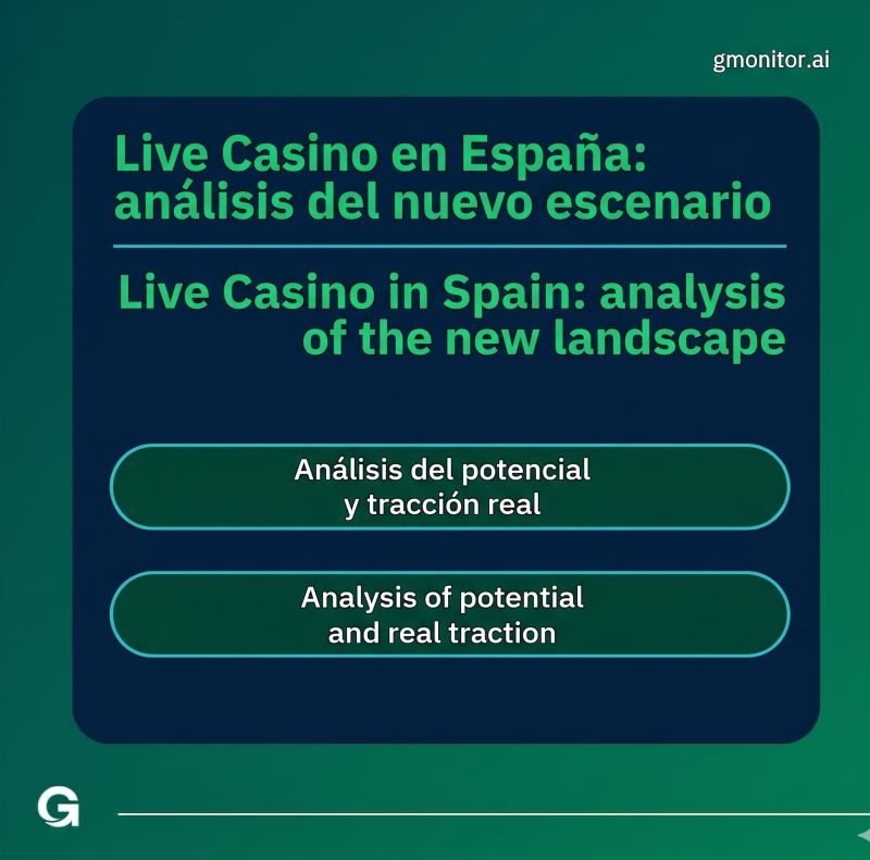 ¡ATENCIÓN CEO!
GMonitor detecta la irrupción de un nuevo modelo de Live Casino en España