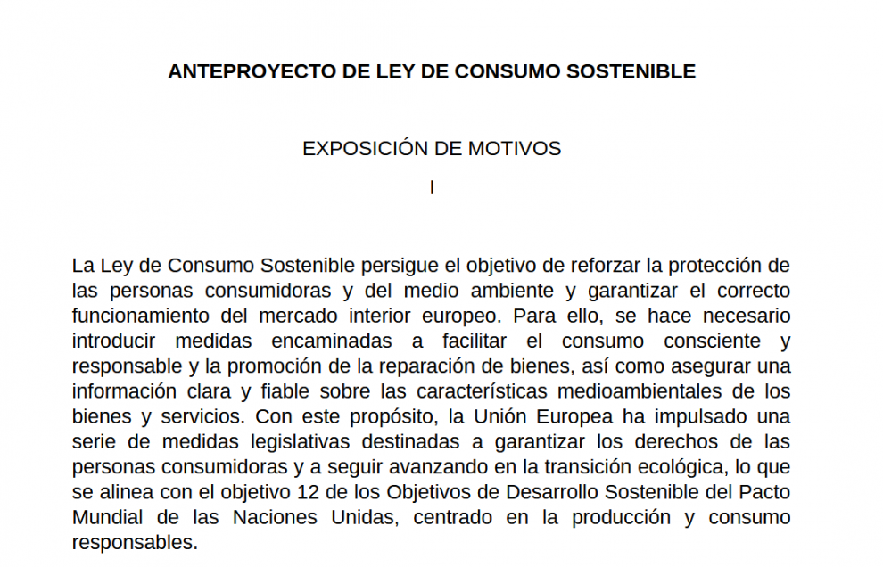 La nueva Ley de Consumo Sostenible llega al TRIS europeo y obliga a las empresas a repensar sus políticas de RSC