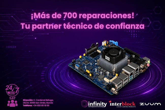 Infinity Gaming pone tu sala a punto para que el negocio no se detenga